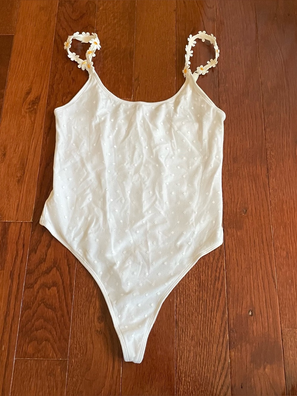 NWT polka dot daisy bodysuit